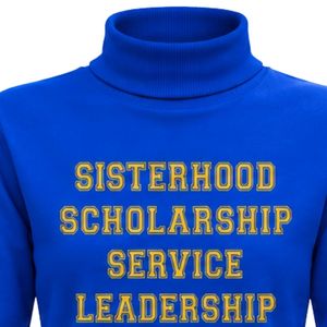 เสื้อสเวตเชิ้ตคอกลม Sigma Gamma Rho สีน้ำเงิน แบบสั่งทำพิเศษสำหรับชมรมนักศึกษากรีก แขนยาว สไตล์ลำลอง แฟชั่นแนวสตรีท - Product Image 6
