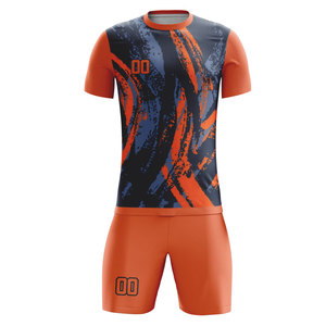 เสื้อฟุตบอลคุณภาพสูงแบบ OEM ขายส่ง รับผลิตตามสั่ง ชุดทีมฟุตบอล ผ้าโพลีเอสเตอร์ 100% แห้งเร็ว กางเกงขาสั้นสั่งทำได้ - Product Image 4