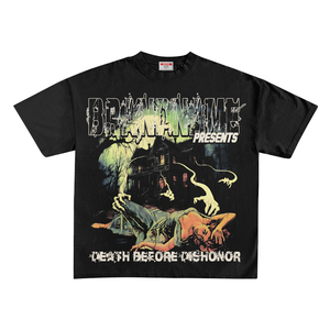 Camiseta de Hombre Estilo Vintage Personalizada con Impresión DTG, Camiseta Urbana de Alta Calidad con Estampado DTF Completo, Corte Cuadrado, Gráficos y Bajo sin Rematar - Product Image 2