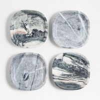 Fabricant direct d'ensembles de sous-verres en marbre avec prix compétitifs et options de service de vente en gros pour l'exportation mondiale