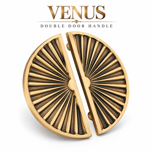 Luxury Durable Eco-Friendly Matt Antique Brass Traditional Venus Double <b>Door</b> <b>Handle</b> Easy Installation for Main Entrance <b>Door</b> - Product Image 1
