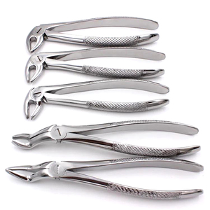 Juego de 10 Instrumentos Quirúrgicos Dentales Manuales de Acero Inoxidable para Extracción de Dientes en Adultos, Uso Profesional, CE - Product Image 3