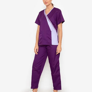 Wholesale Prices Customized Medical <b>Nurse</b> Uniform With Short Sleeve for Women Professional High Quality Nursing Scrub - Product Image 5
