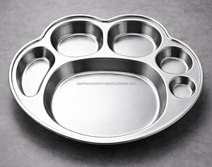 Plato de Cena para Niños de Comedor Escolar |   Plato Dividido de Acero Inoxidable |   Pedido al por Mayor |   Proveedor de China - Product Image 2