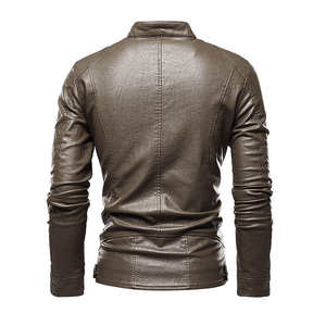 Chaqueta de Cuero Genuino para Hombre, Diseño Nuevo, Material de Cuero, Mangas Largas, Estilo Urbano, Profesional, Gran Venta - Product Image 2