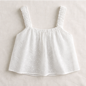 Wholesale 100% Cotton Woven Embroidered Crop <b>Top</b> Square Neck Spaghetti Strap Bohemian Style Women's Tank <b>Top</b> - Product Image 4