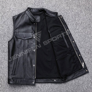 Chaleco de Cuero Personalizado para Motocicleta Cruiser 2026, Chaleco de Cuero de Alta Calidad para Motociclistas, Nuevo Chaleco Casual 2026 - Product Image 2