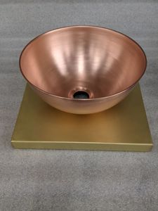 Bespoke <b>Copper</b> Wash Basin Luxury Handmade Sink Decorative Bathroom <b>Accessory</b> Premium Quality Vanity Enhancement - Product Image 5