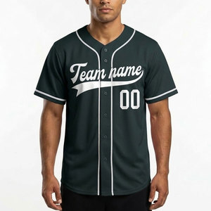 Maillot de baseball personnalisé avec nom, numéro, uniforme d'équipe, t-shirt de sport respirant, fabrication OEM - Product Image 2