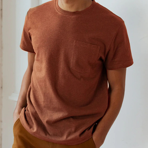 เสื้อยืดผู้ชาย ผ้าฝ้ายออร์แกนิค มีกระเป๋าเสื้อ เสื้อยืดฤดูร้อน แขนสั้น เสื้อยืดผู้ชาย เสื้อยืดสั่งทำพิเศษ ไซส์ใหญ่ - Product Image 6