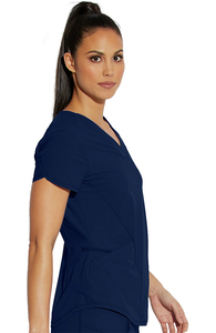 Premium Unisex Medical <b>Scrub</b> <b>Set</b> V-Neck Short Sleeve <b>Scrub</b> Top and Jogger Pants 4-Way Stretch Woven Fabric Healthcare Uniform - Product Image 6