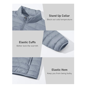 Blouson court matelassé léger avec logo brodé personnalisé – Fabrication de manteaux matelassés tendance pour le streetwear - Product Image 4