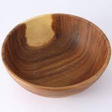 Bol de service alimentaire en bois artisanal, prix d'usine abordable, bol de cuisine durable, hautement personnalisable, bols à salade sculptés en lotus - Product Image 3