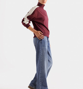New Fashion Clothing <b>Women</b> Solid Casual <b>Quarter</b> <b>Zip</b> <b>Sweatshirt</b> Customized Neck Design Eco-Friendly Wholesale Winter Wear Style - Product Image 4