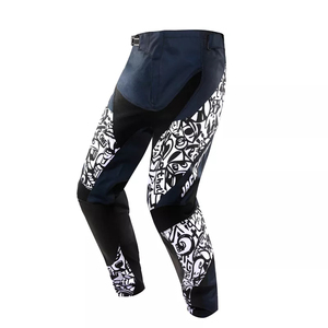 Pantalones de Motocicleta para Hombre, Negros con Estampado Azul, Transpirables, para Todas las Estaciones, Ropa para Exteriores - Product Image 1