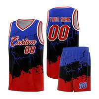 Uniformes de Baloncesto 100% Poliéster Personalizados Unisex, Jersey sin Mangas con Cuello Redondo, Pantalones Cortos de Secado Rápido, Impresión por Sublimación con Efecto 3D para Equipos