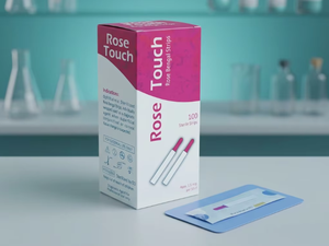 Bandes pour la surface oculaire Rose Touch (Rose Bengal Strips) très demandées, paquet de 100 bandes, à usage unique. - Product Image 2