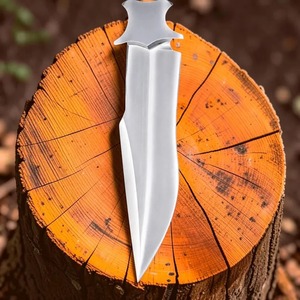Cuchillo Bowie de Hoja Fija con Bandera de EE. UU., de Alta Calidad, Grado Industrial, Acero Inoxidable, Punta Clip, 15 Pulgadas, para Supervivencia al Aire Libre - Product Image 6