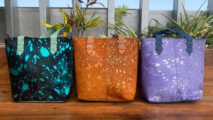 Bolso de mano de lujo de cuero reciclado metálico con pelo a la moda multifuncional, bolsos de mano de cuero coloridos para mujer, bolso de hombro para mujer - Product Image 3