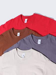 T-shirt noir uni de haute qualité 230 GSM avec logo personnalisé pour homme, t-shirt en coton respirant surdimensionné pour streetwear décontracté - Product Image 3