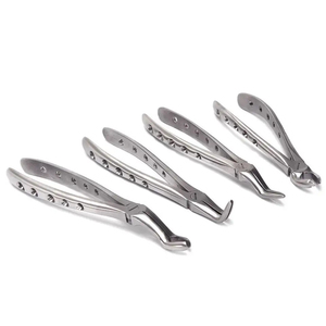 Pinzas de Extracción Dental de Acero Inoxidable, Alicates Manuales para Extraer Dientes, Instrumento de Cirugía Oral Clase I, Plateado - Product Image 1