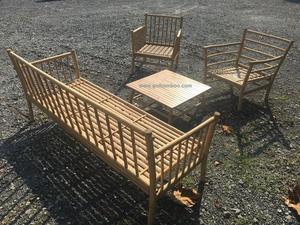 Chaise de salle à manger en bambou de style traditionnel, pliable, pour la maison, le bureau et l'appartement - Vente en gros - Product Image 2