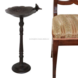 Bain d'oiseaux en fonte avec revêtement en poudre noire finition forme ronde conception d'incrustation d'oiseaux de haute qualité pour le nettoyage des oiseaux - Product Image 6