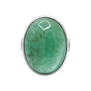 Natural Oval Shape <b>Emerald</b> Gemstone 925 Solid Sterling <b>Silver</b> Handmade Trendy Women's <b>Rings</b> Jewelry for Party and Wholesale - Product Image 1