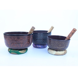 Cuencos Tibetanos de Aluminio Personalizados de Alta Calidad, Cuenco de Sonido para Meditación, Grabado a Mano, Terapia de Sonido Tibetana - Product Image 5