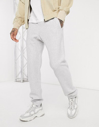 <b>Men's</b> Light Gray Elastic Waist Sweatpants With Side Pockets Casual Midweight Cotton Joggers Autumn Wear - Product Image 5