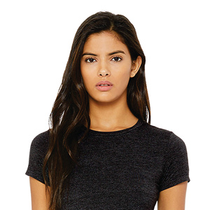 Camiseta Casual de Manga Corta para Mujer, Cuello Redondo, Color Negro Sólido, Corte Ajustado, Tejido de Punto Jersey, 100% Algodón, Transpirable, para Todas las Temporadas - Product Image 4