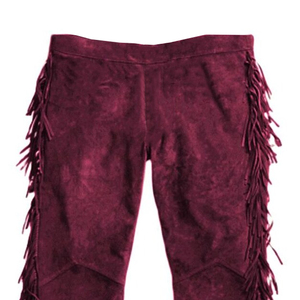 New Arrival Custom Logo And Color Men <b>Fringe</b> Suede Leather Pants Western Cowboy Pants Low Moq <b>Top</b> Selling Fashion Wear - Product Image 5