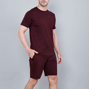 Conjunto de Camiseta y Pantalones Cortos para Hombre, Diseño Elegante, Ligero, Antiarrugas, Cómodo, de Alta Calidad, en Oferta - Product Image 2
