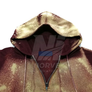 Sudaderas versátiles para hombre con lavado ácido, hechas de material de algodón mezclado, para aventuras al aire libre relajadas y estilo de moda diario. - Product Image 4