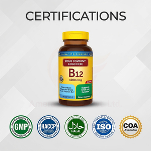 Cápsulas de Vitamina B12 1000 mcg, Suplemento Dietético para el Apoyo Energético, Suministro al por Mayor con Etiqueta Privada OEM - Product Image 3