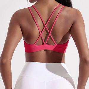 Hot Sale <b>Thin</b> <b>Wire</b> Free Breathable Seamless Tank Top Women Bra Vest Crop Top Solid Printed Knitted High Quality Women Tank Top - Product Image 4