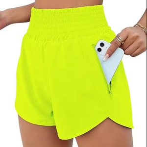 2026 Custom Women's High Waist Sexy Quick Drying Waterproof Windproof Breathable Running Shorts <b>top</b> elastic Pattern Gym shorts - Product Image 1