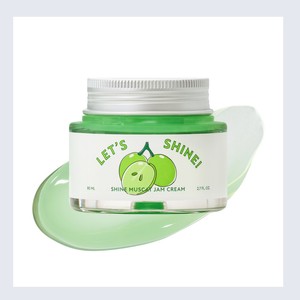ครีมบำรุงผิวหน้า Let's Shine Shine Muscat Jam Cream ผลิตภัณฑ์ความงามเกาหลี ผลิตในเกาหลี 80 มล.  กรีน ไฮยาลูรอนิค แอซิด - Product Image 3