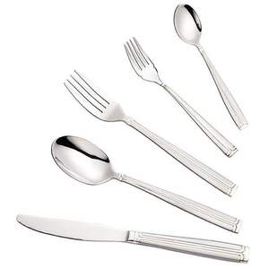 Juego de cubiertos modernos de metal martillado, juego de vajilla de acero inoxidable 18/0, utensilios de cocina ecológicos para restaurante - Product Image 2