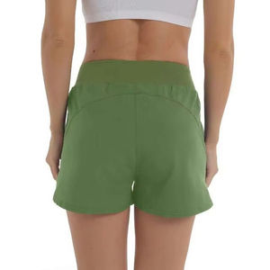 Short de bain uni décontracté pour femme, taille élastique basse, séchage rapide, écologique, personnalisable - Product Image 2
