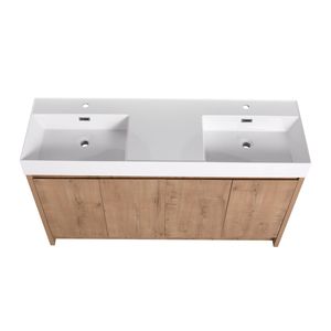 Lavabo de Resina para Baño de 60 Pulgadas (GRB60120DMO) - Product Image 5