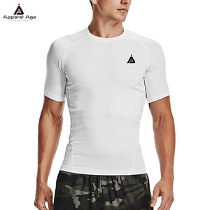 เสื้อยืดคอมเพรสชั่นผู้ชาย คุณภาพสูง ผ้าฝ้าย 100% รับสกรีนโลโก้ ทรงหลวม ราคาดีที่สุด - Product Image 6