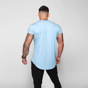T-shirt de sport à manches courtes pour homme, 100% coton, respirant, anti-boulochage, séchage rapide, idéal pour la course à pied et l'entraînement physique - Product Image 3