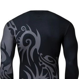 Professional Athletic Performance Wear for <b>BJJ</b> MMA Gym Workout Sports Breathable <b>Rash</b> <b>Guards</b> Training Gear <b>Rash</b> <b>Guard</b> - Product Image 3