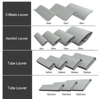 Système de pare-soleil extérieur moderne en alliage d'aluminium robuste, peint, pour hôtel, bureau, projet de construction commerciale