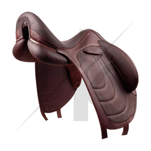 High quality English Dressage Saddle Genuine Leather Memory Foam Panels <b>Secure</b> Blocks English horse racing products from India - Product Image 3