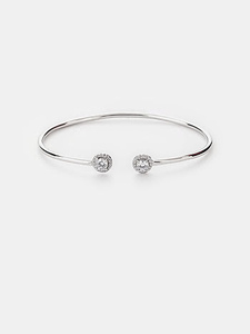 <b>Bracelet</b> in 925 Sterling <b>Silver</b> CZ Stone <b>Cuff</b> <b>Bracelet</b> Fine Jewellry Handmade Bulk Product - Product Image 4