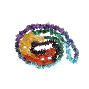 Pendientes de Rubí Natural con Cuentas, Base de Cobre, Color Plateado Metálico, Hechos a Mano, Ecológicos, Rubí Rojo Clásico, 3 Gemas, Unisex - Product Image 1