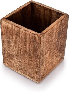 Organizador de Madera Natural para Cubiertos, Utensilios de Cocina, para el Hogar, Restaurante, Hotel - Product Image 5