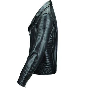 Chaqueta de Motociclista Personalizada de Piel de Oveja para Hombre, Estilo Vintage, con Cremallera, Resistente al Viento, Transpirable, OEM, ODM, Venta al Por Mayor - Product Image 3